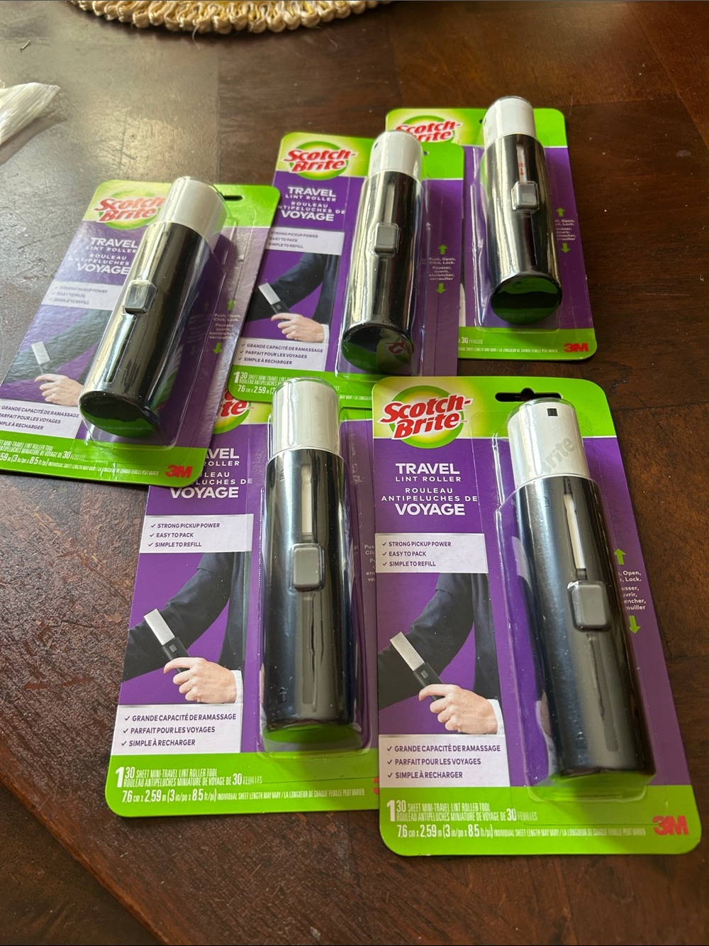 Travel Lint Rollers. X 5 Scotch Brite